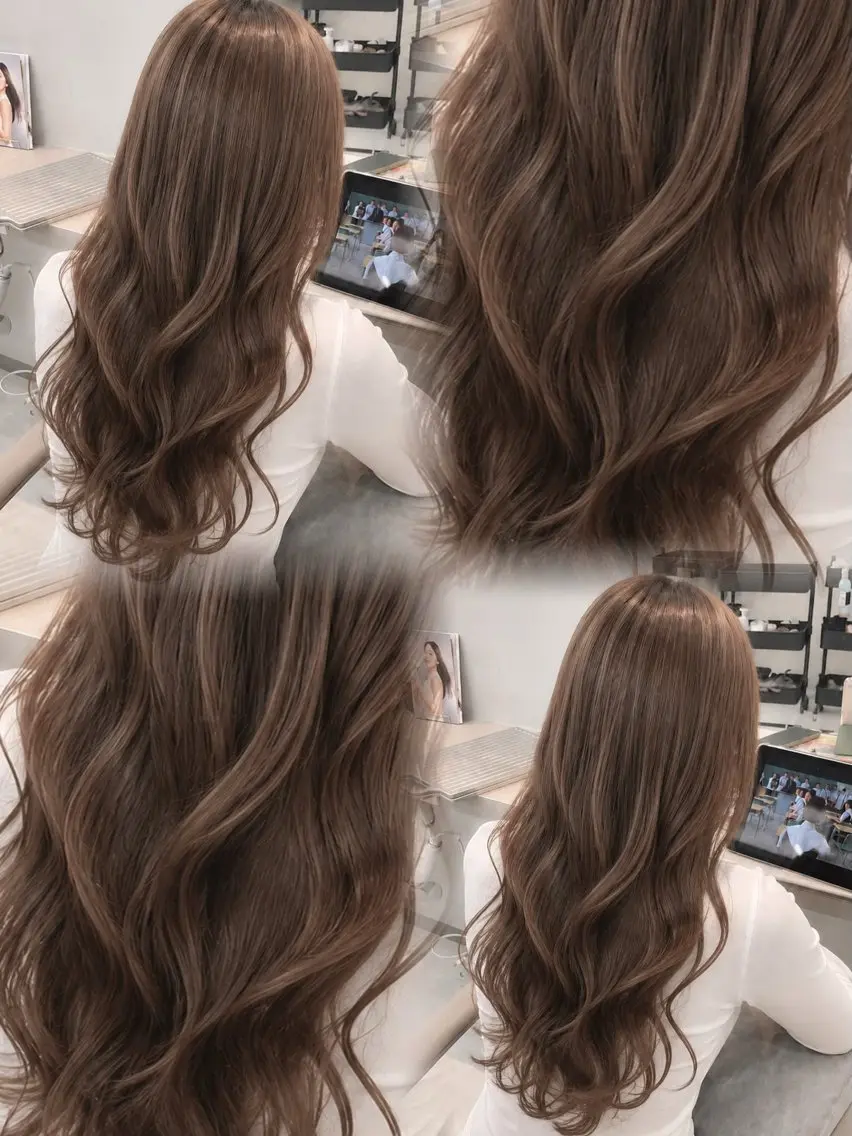 ロング 薄井舞｜ハイトーン× エクステの神様のヘアスタイル