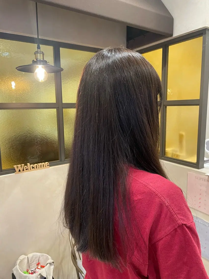 ロング ヘアカラー 福岡 音々のヘアスタイル