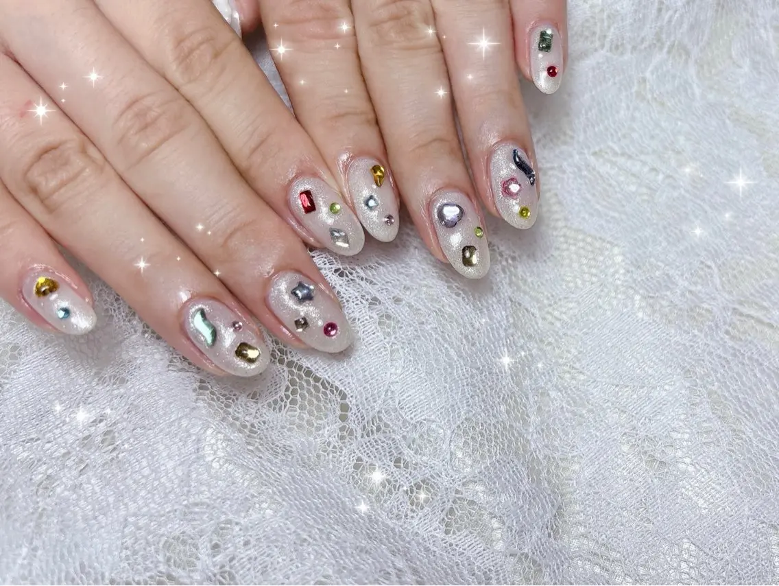 ネイル ハンドネイル FLARE NAIL フレアネイルのネイルデザイン