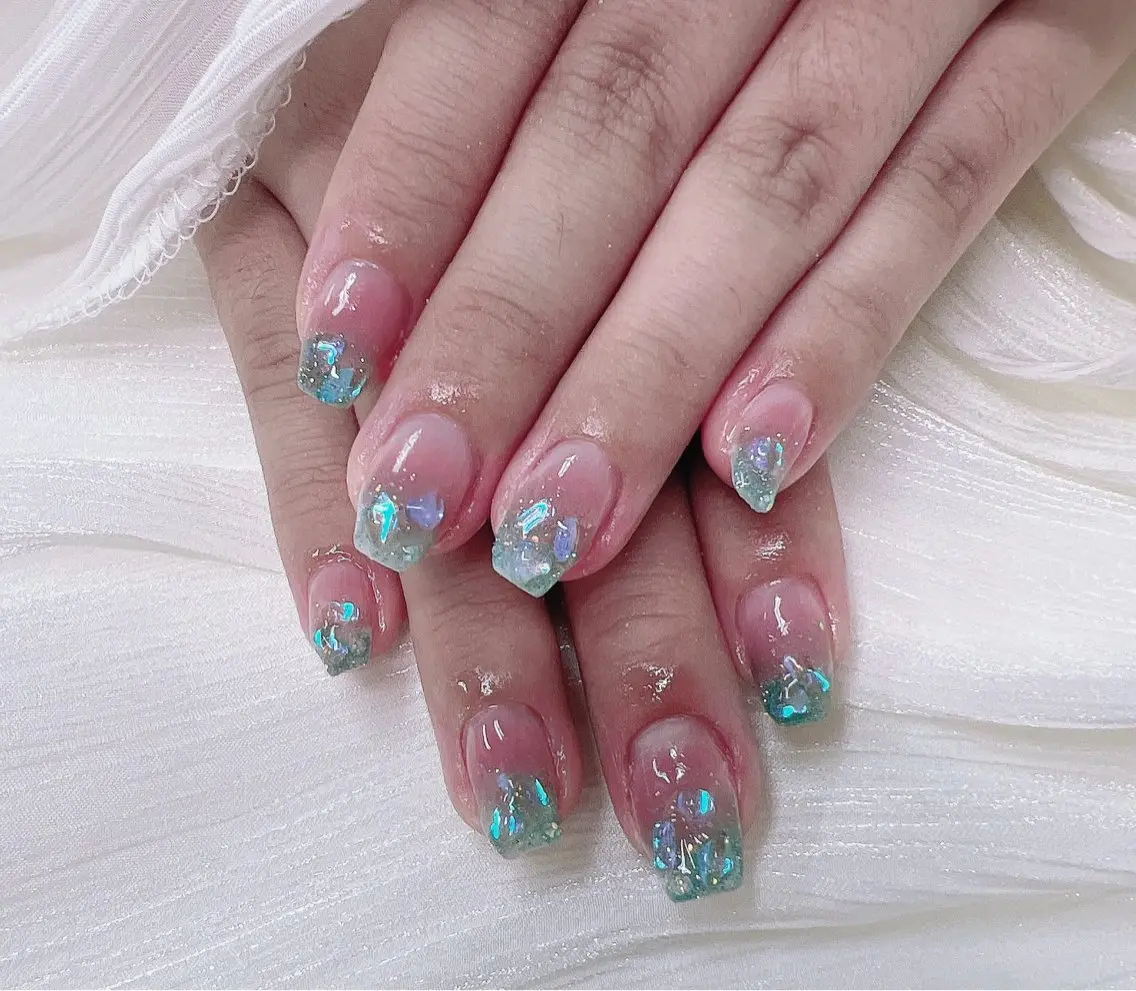 ネイル 氷ネイル・うるうるネイル MOMO NAILのネイルデザイン