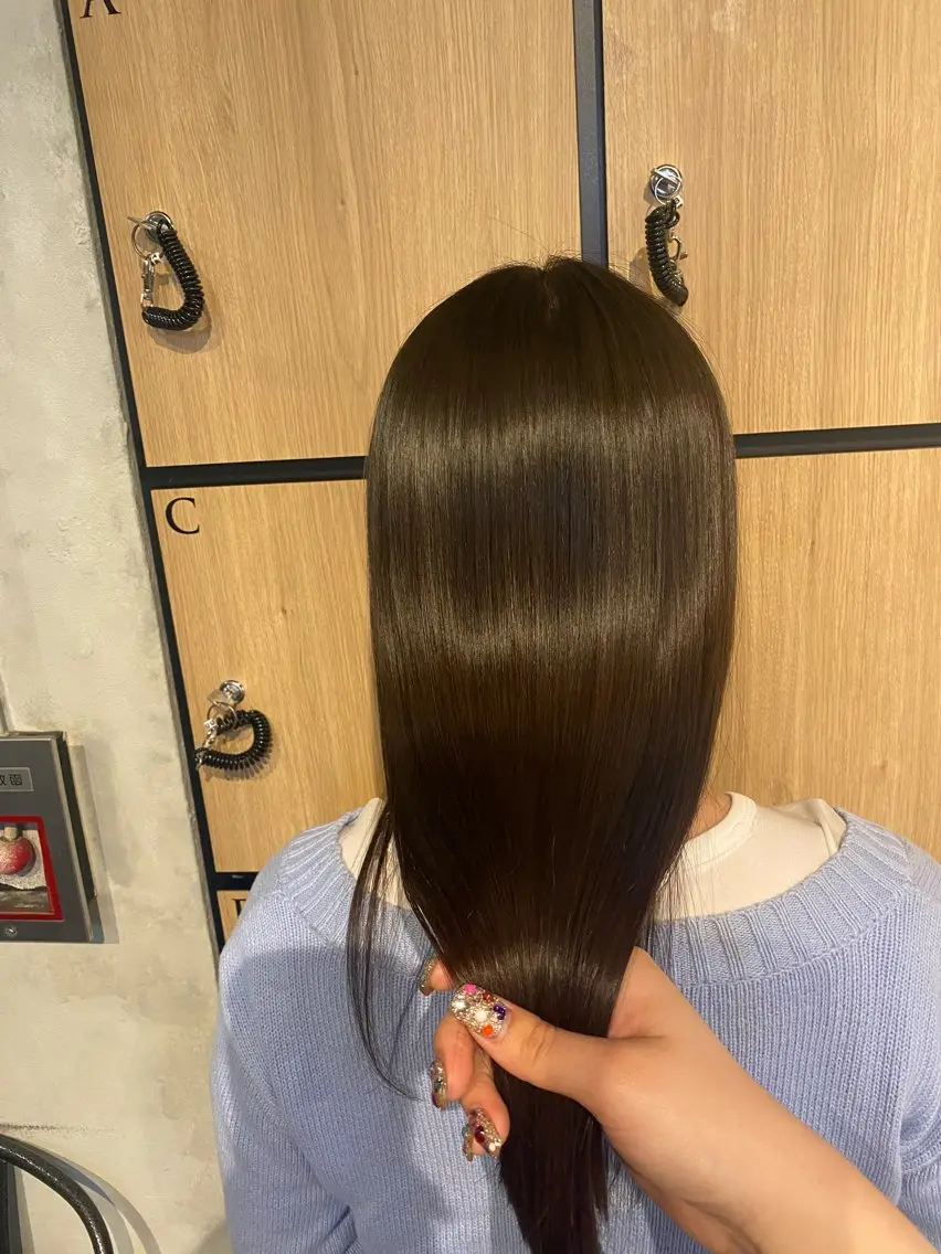 ロング 縮毛矯正 髪質改善サロン 梅田/ヨナミネのヘアスタイル