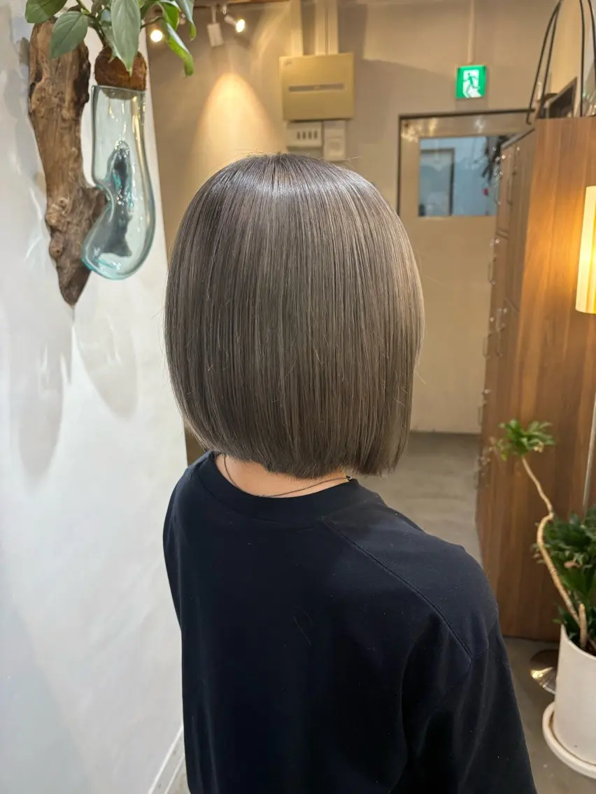 ショート カラー 𝐍𝐚𝐧𝐚{ LEB/神戸三宮元町のヘアスタイル