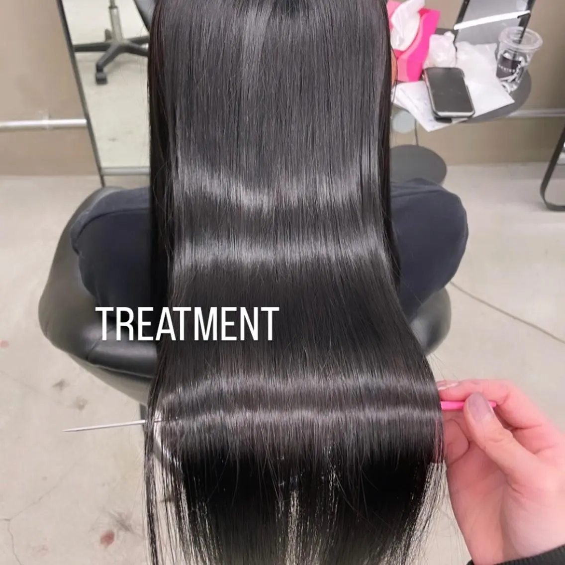 ロング カラー エクステ🩵ブリーチ 韓国ヘア🩵KAEのヘアスタイル