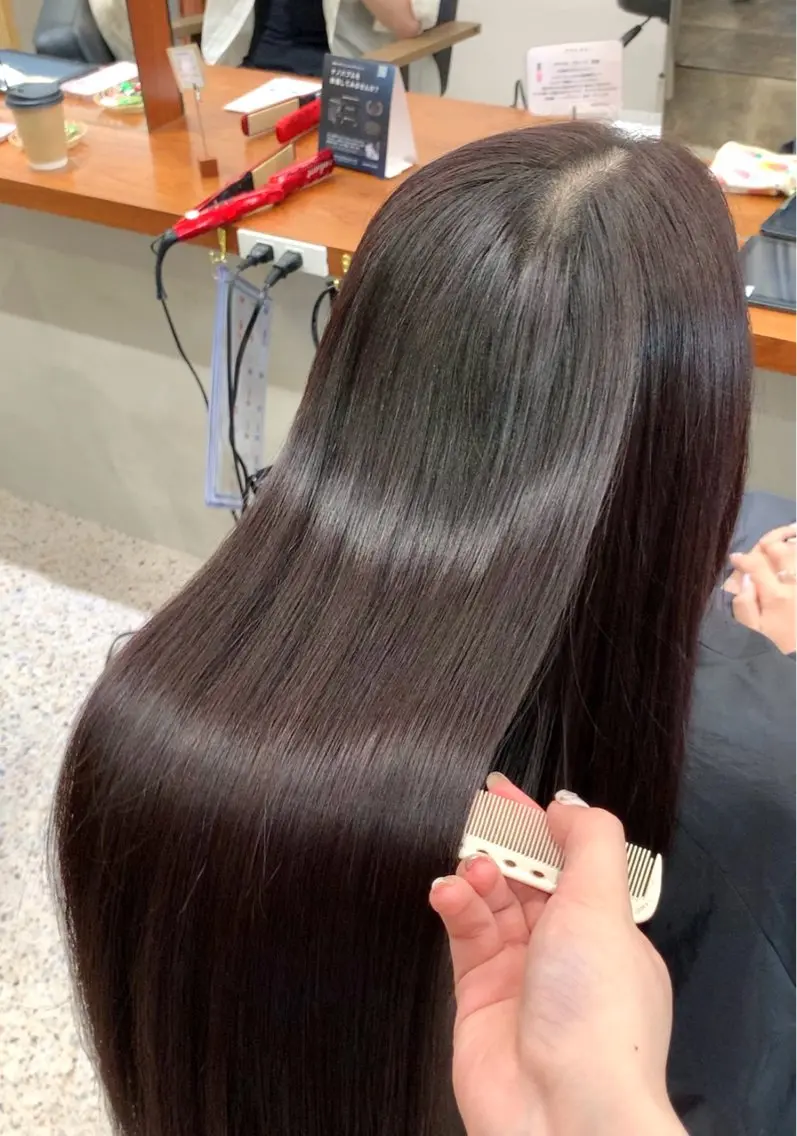ロング カラー ヘアカラー なな / 堀江 / ラベンダーカラーのヘアスタイル