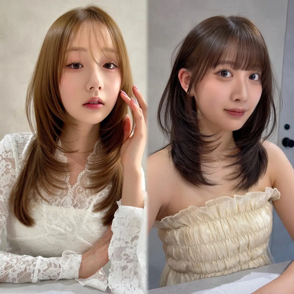 カラー カット ヘアカラー トリートメント ⭐️NOAHLレイヤ ー・カラー特化⭐️のヘアスタイル