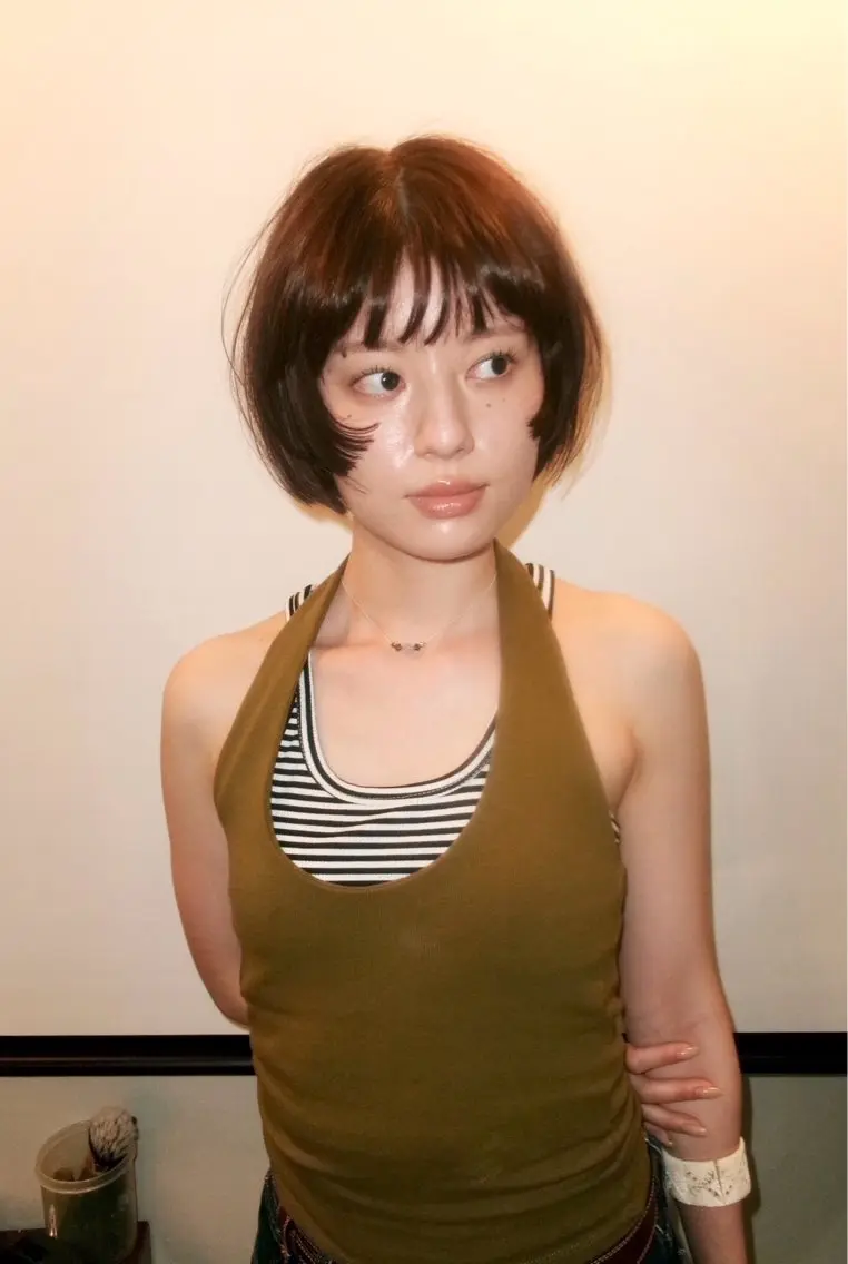 ミディアム ボブ 髪質改善 カット ヘアカラー 林 コウセイ【三軒茶屋】のヘアスタイル