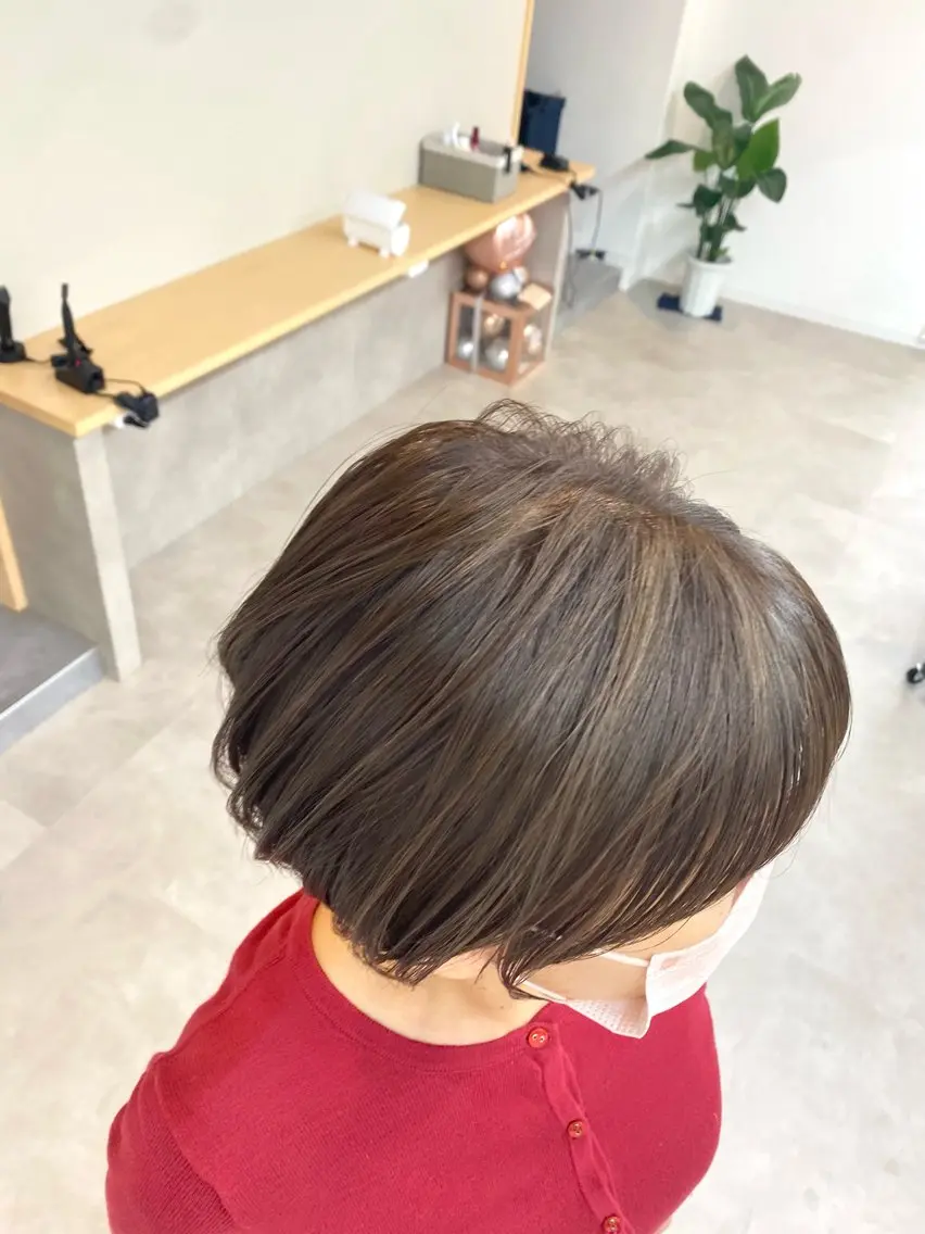 ショート カラー ショートボブ ハイライトカラー ボブ ハイライト ショートヘア 当日予約🆗ショート /ハイライト/松本のヘアスタイル