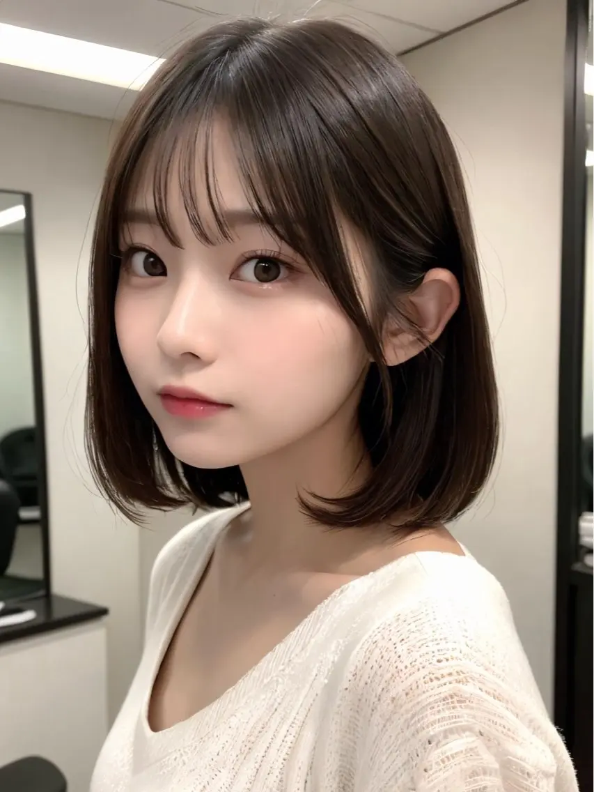 ミディアム カラー ベージュカラー ショコラベージュ ボブ 表参道/さあ や/大人ナチュラルのヘアスタイル