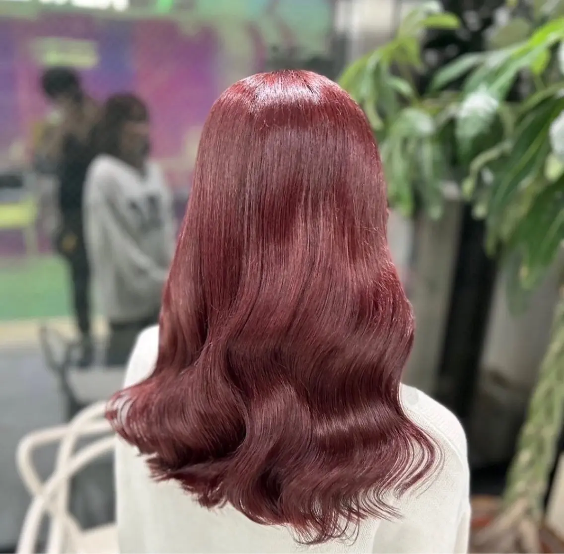 セミロング ヘアカラー トリートメント ヘアセット NANA💓韓国ヘア /レイヤー/暖色💓のヘアスタイル