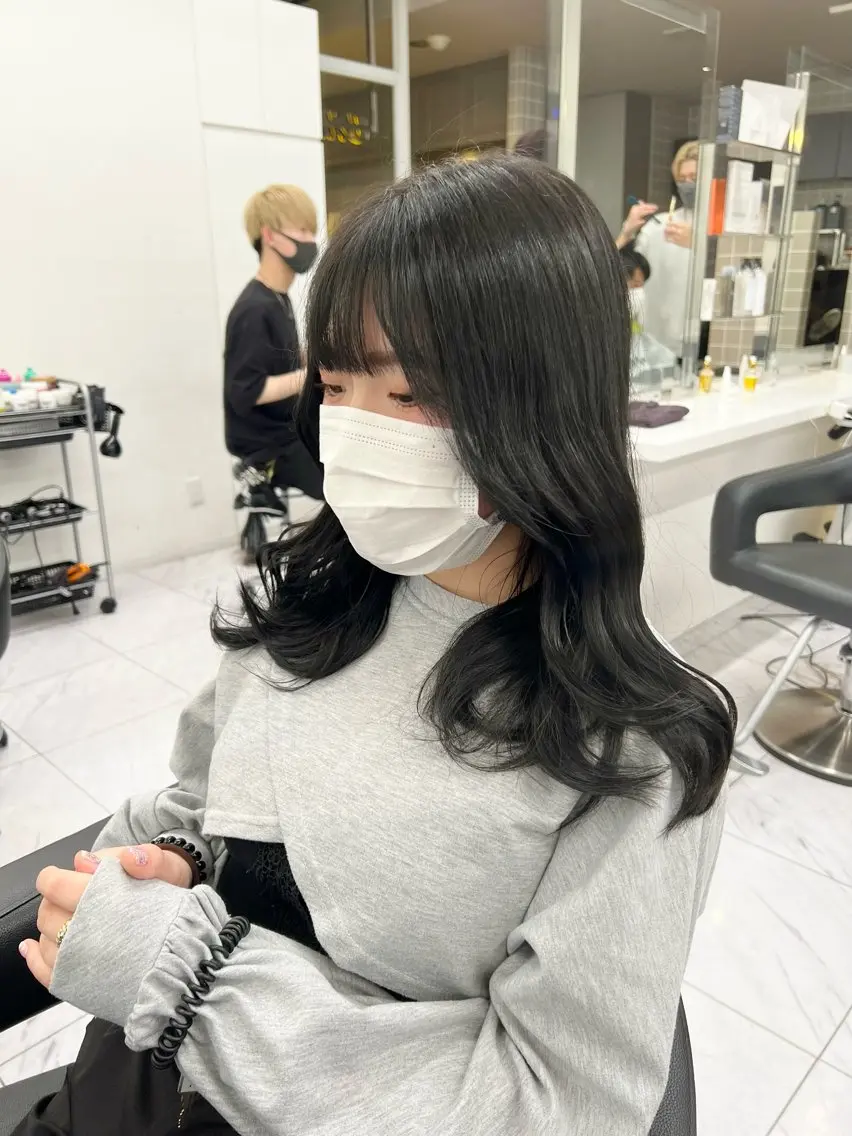 カラー パーマ ヘアアレンジ メンズ 上品＆韓国風 🥀海心🥀のヘアスタイル