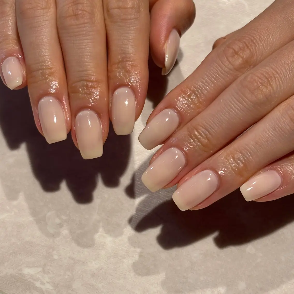 ネイル ワンカラーネイル ハンドネイル モデル募集🍑渋谷 Nanamiのネイルデザイン