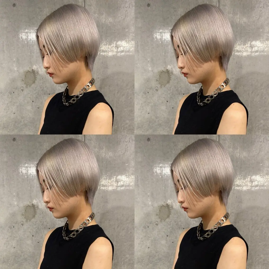 カラー ハイトーンカラー シルバー ホワイトシルバー 白髪ぼかしのプロ ✨たいきのヘアスタイル