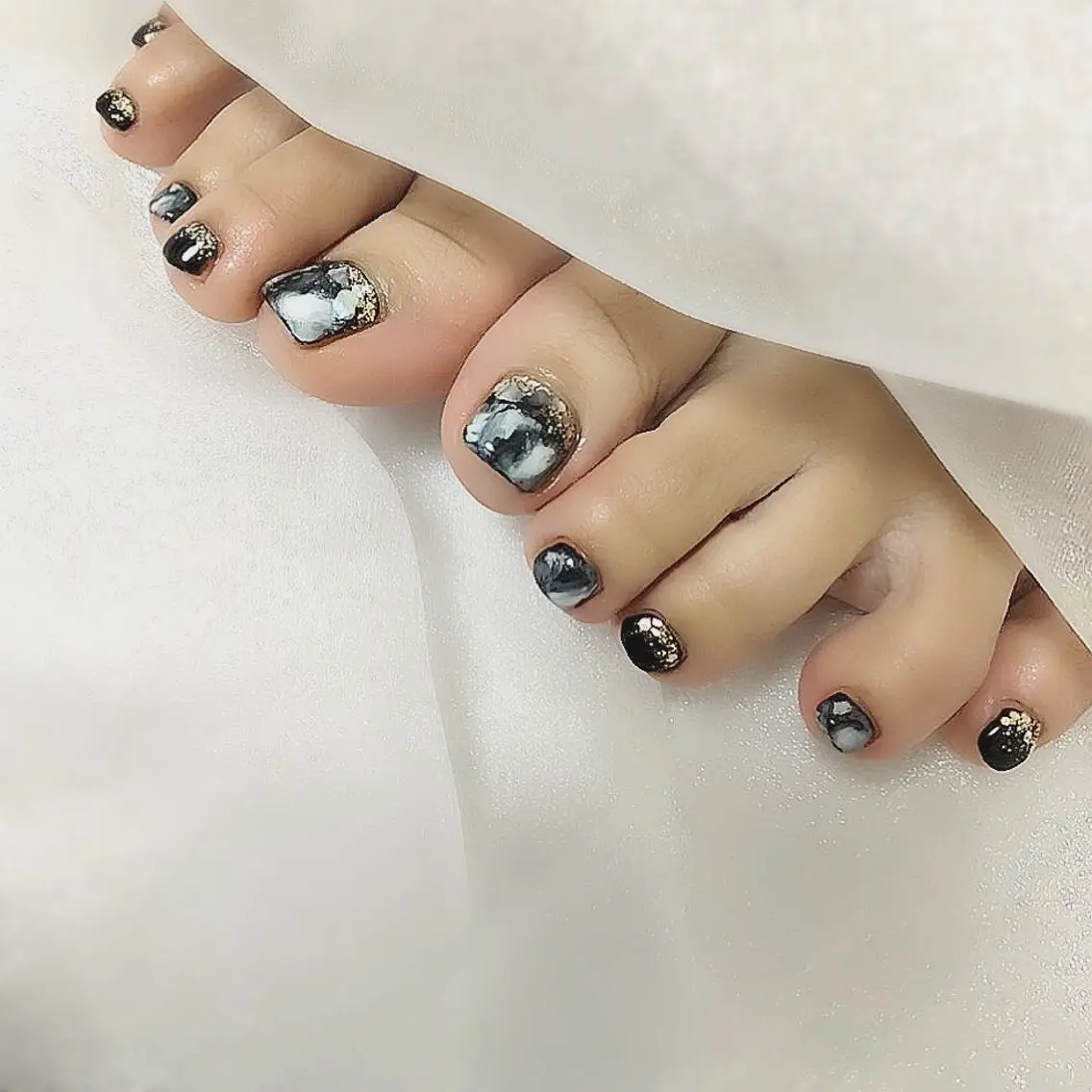 ネイル フットネイル フットネイル 自爪育成ネイルケア Lena  nailのネイルデザイン