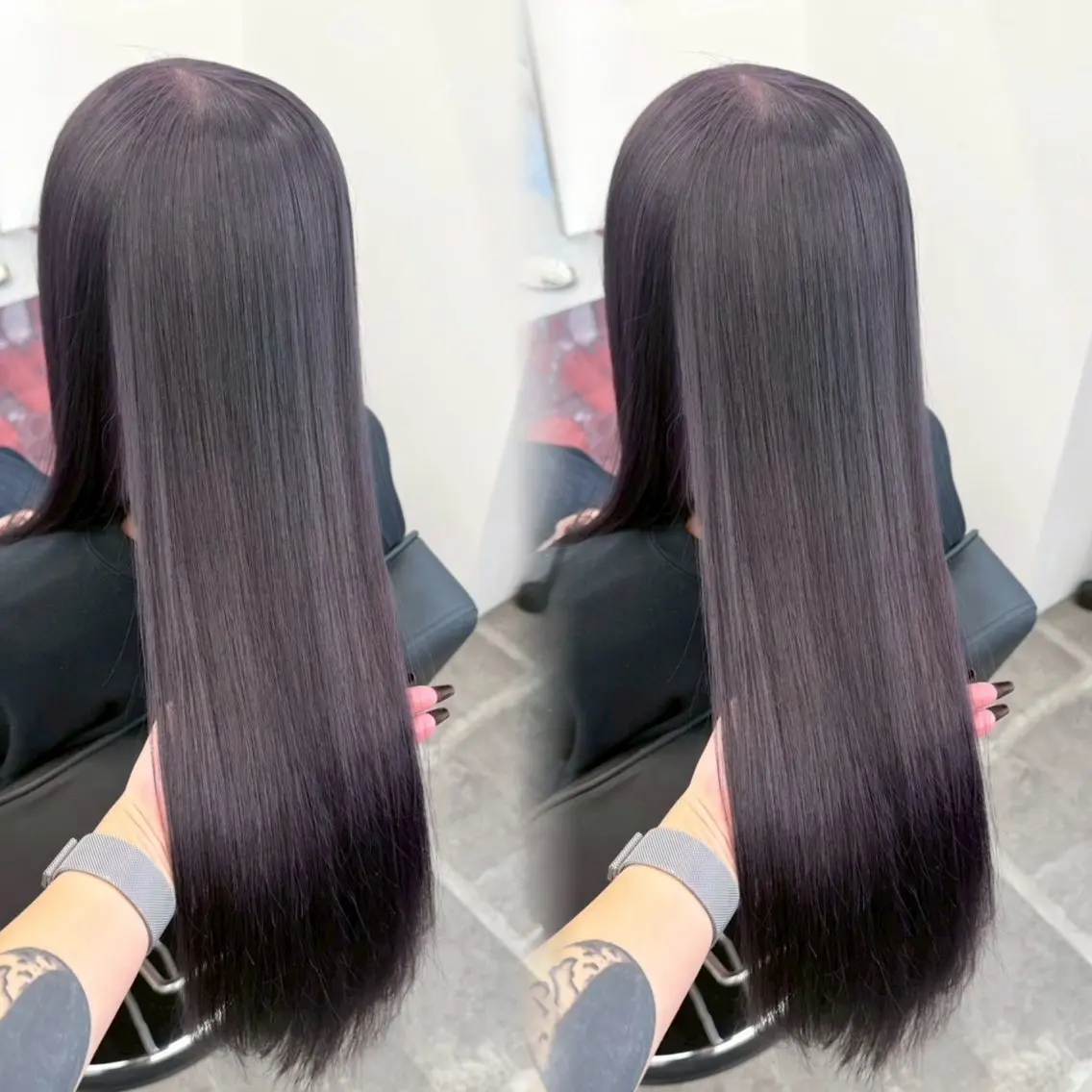カラー ディープラベンダー ラベンダーカラー ヘアカラー PELEmana🎀 ハイトーン🧚🪄のヘアスタイル