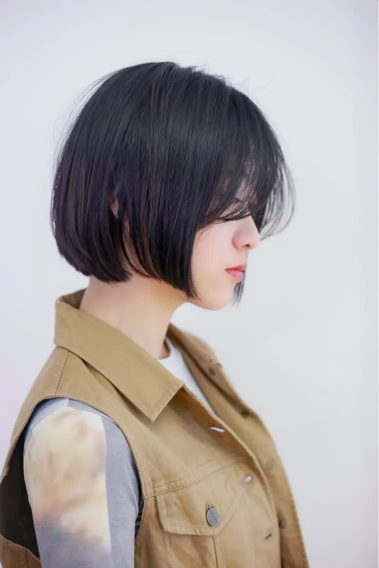 ショート ボブ 顔周りカット レイヤーカット 小顔カット 【髪質改善】 kokiのヘアスタイル
