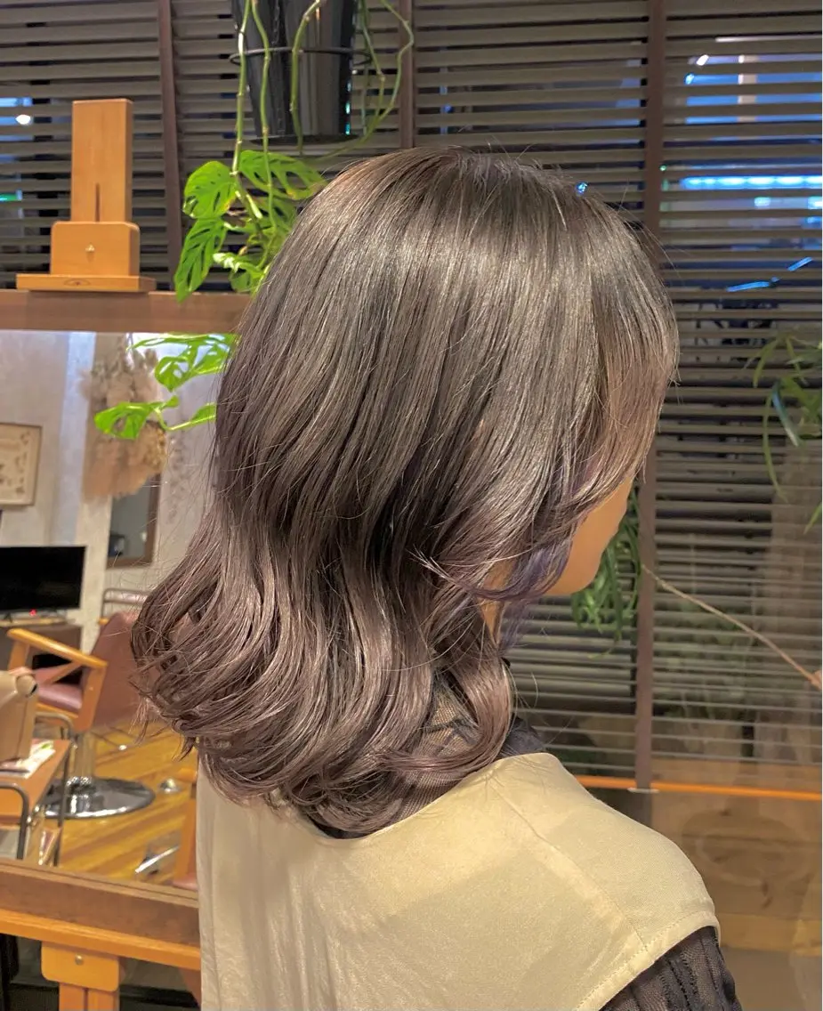 セミロング ヘアカラー トリートメント CROCHE クロッシュのヘアスタイル