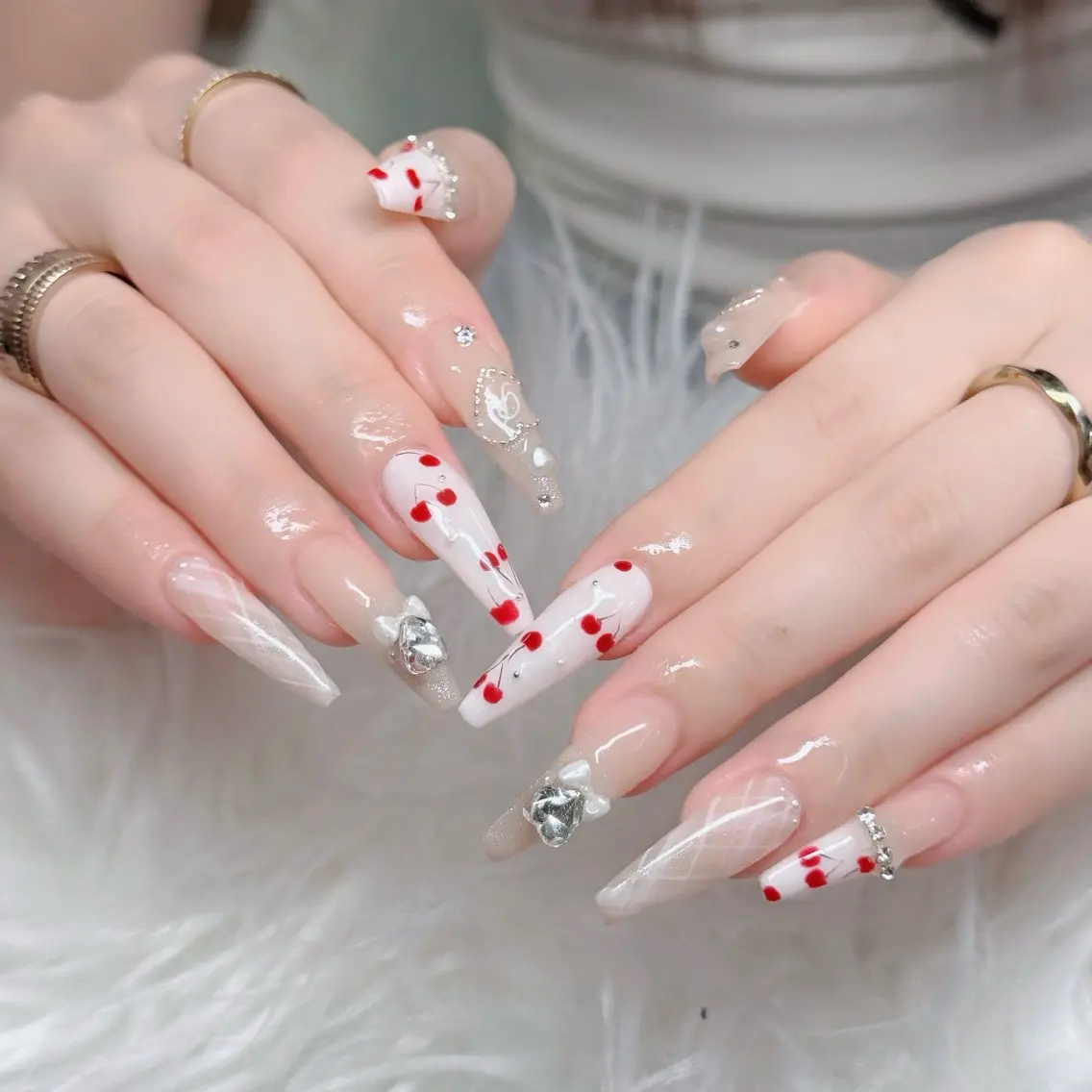 ネイル フットネイル フレンチネイル グラデーション 韓国ネイル ロングネイル ハンドネイル Hani Nail Salonのネイルデザイン