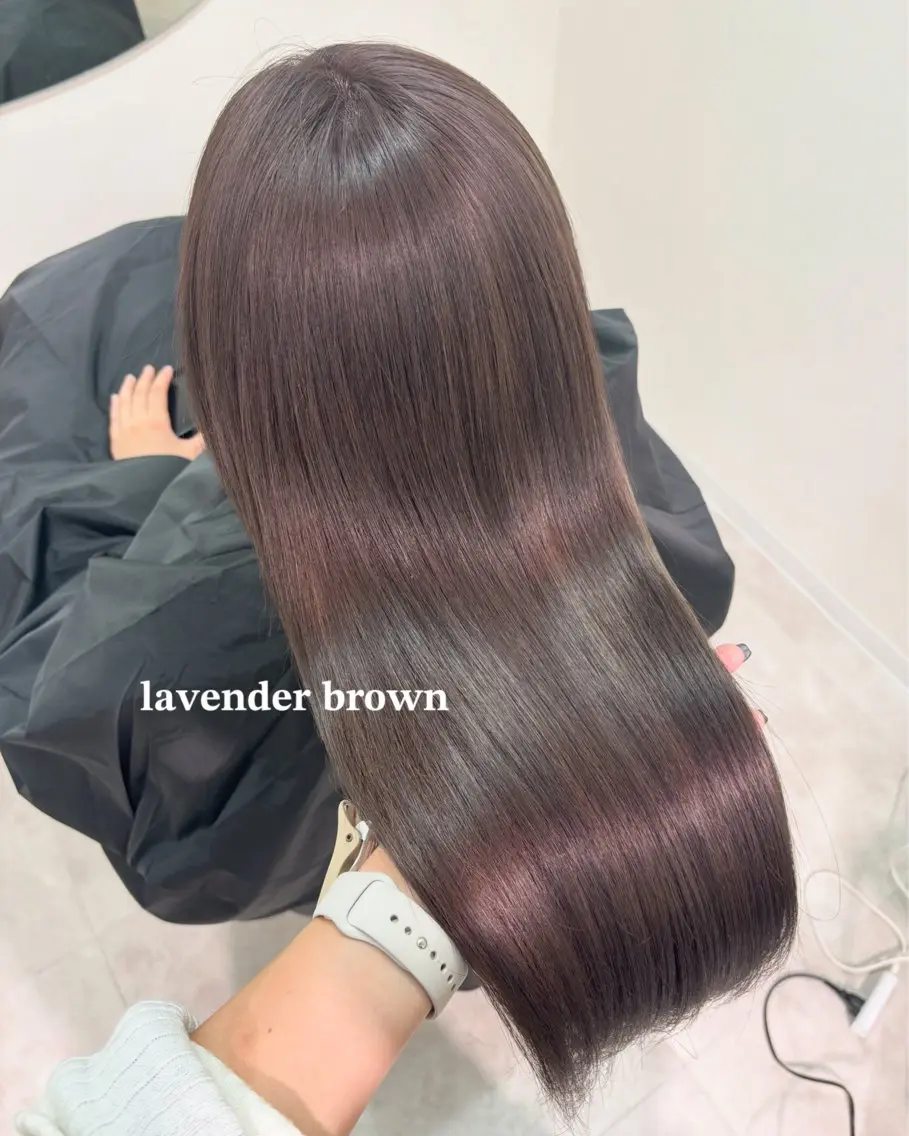 前髪カット+ダブルカラー(ブリーチ込み)+髪質改善TR+スパの写真