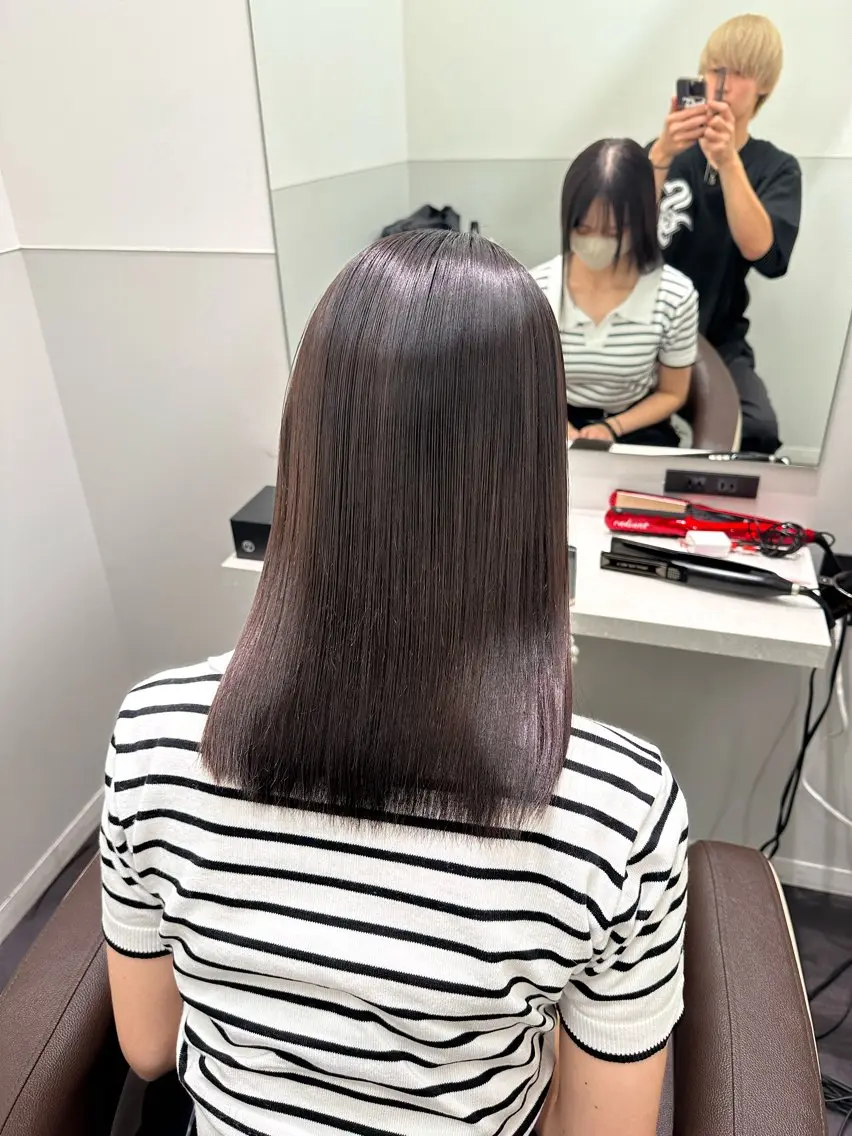 セミロング 美髪特化✨ 伊織✨縮毛矯正✨のヘアスタイル