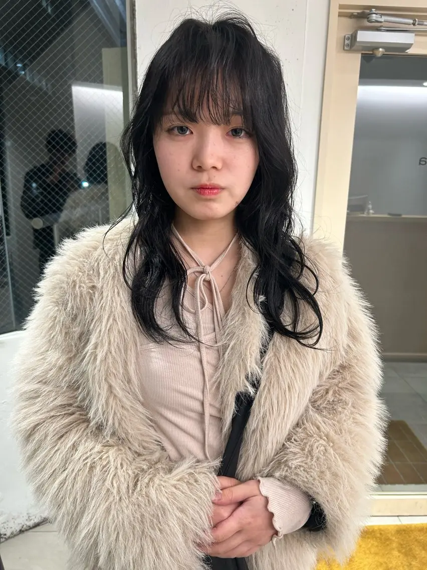 ロング カラー カット ヘアカラー トリートメント ケアパーマ/ケアブリ ーチdaisukeのヘアスタイル