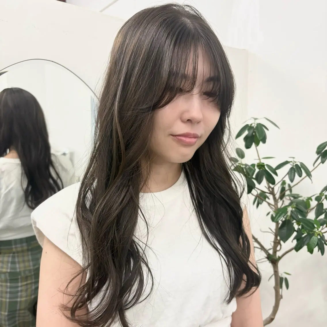 カラー ブリーチ 透明感カラー ダブルカラー ブリーチなしカラー ゆきな/透明感 ベージュ🍀/天神のヘアスタイル