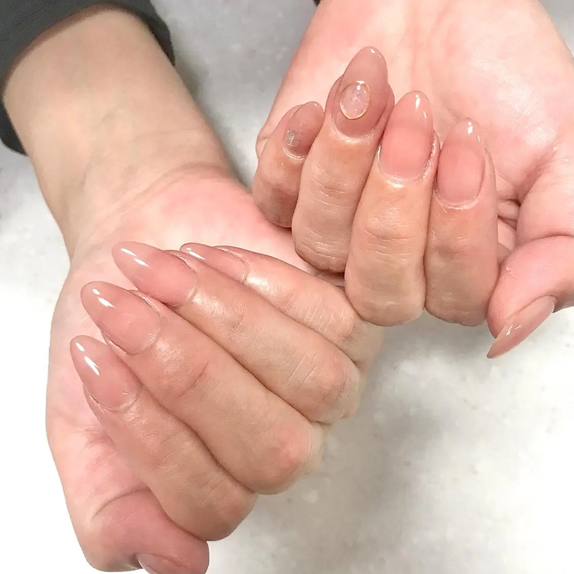 ネイル 長さ出し ハンドネイル ステラ marikominoのネイルデザイン