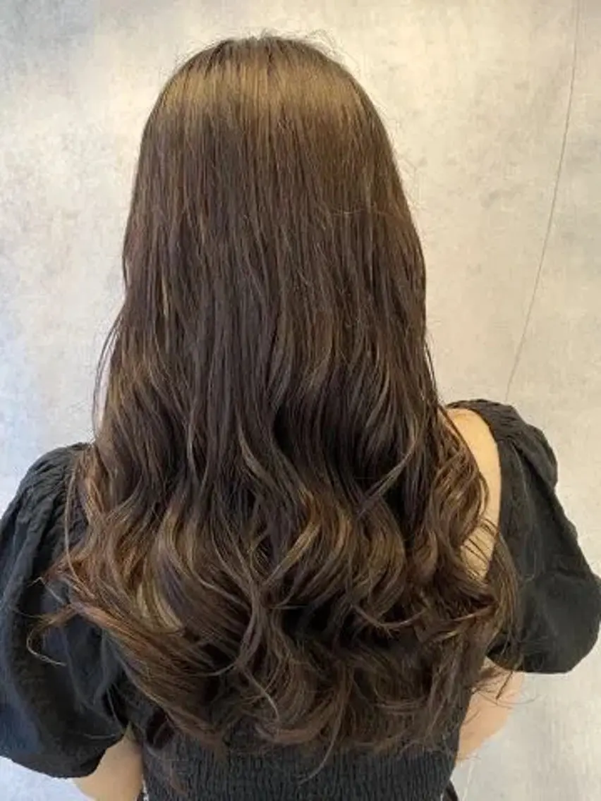 セミロング パーマ セミロングパーマ デジタルパーマ 稲毛田 颯人のヘアスタイル