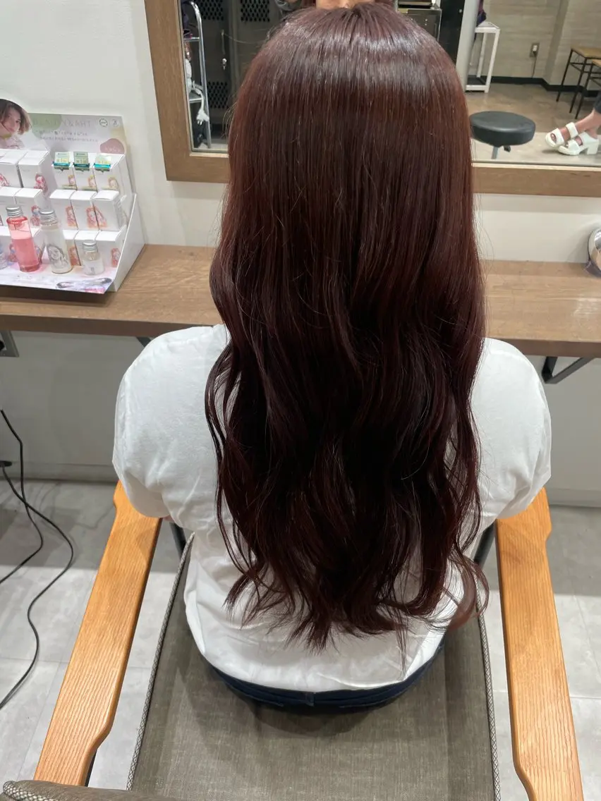 セミロング ルナ🫐縮毛矯正 🫐髪質改善のヘアスタイル