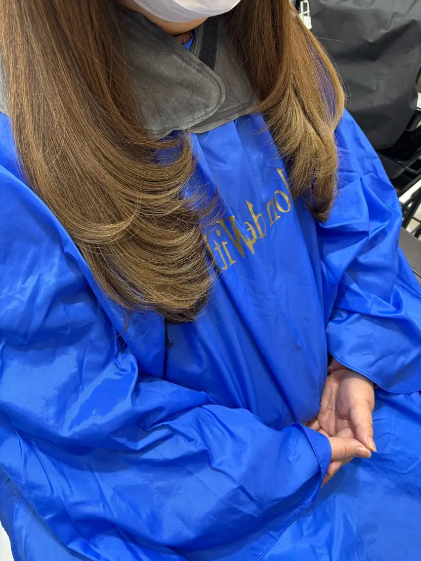 ロング カット ヘアカラー トリートメント 竹之内 香織のヘアスタイル