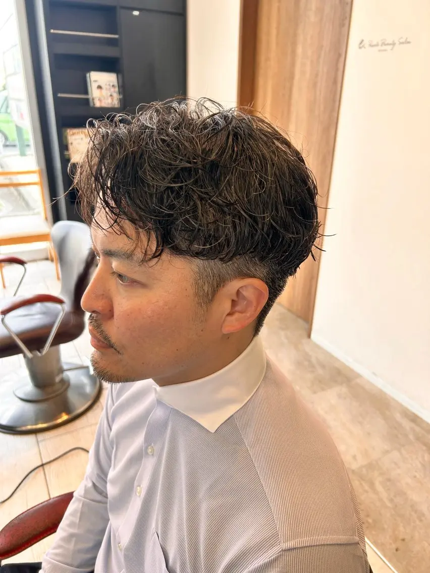 ショート パーマ メンズ ri kuのヘアスタイル
