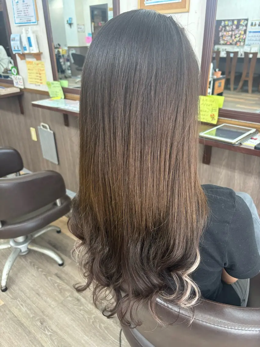 ロング シールエクステ エクステ エクステ 横路 めぐみのヘアスタイル