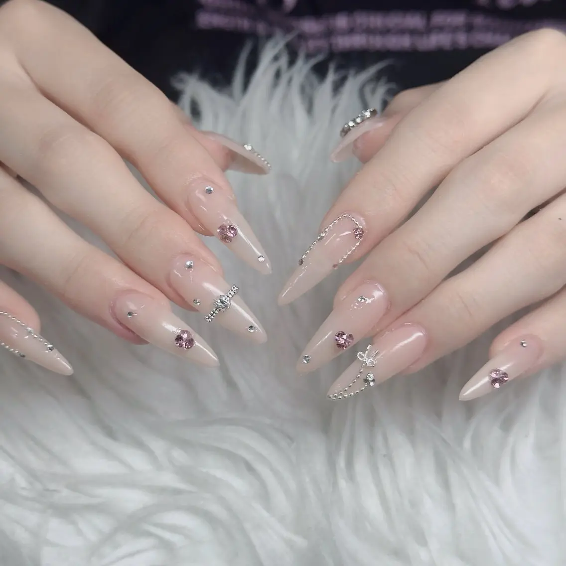 ネイル フットネイル フレンチネイル グラデーション 韓国ネイル ロングネイル ハンドネイル Hani Nail Salonのネイルデザイン