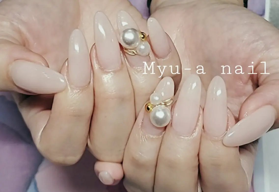ネイル ピンク Myu-a  　nailのネイルデザイン