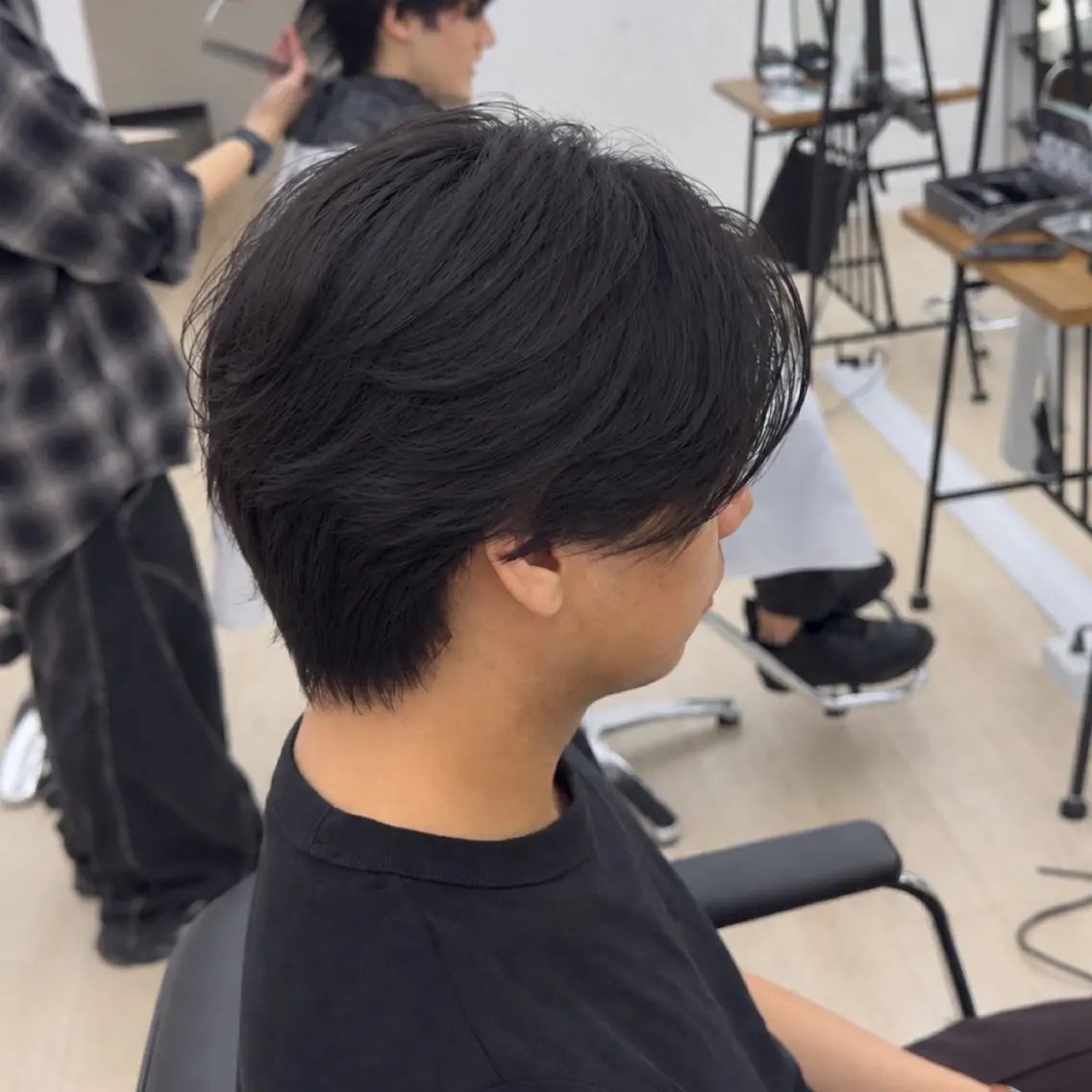 パーマ メンズ センターパート メンズパーマ ニュアンスパーマ カット パーマ センターパート /縮毛矯正/結希のヘアスタイル