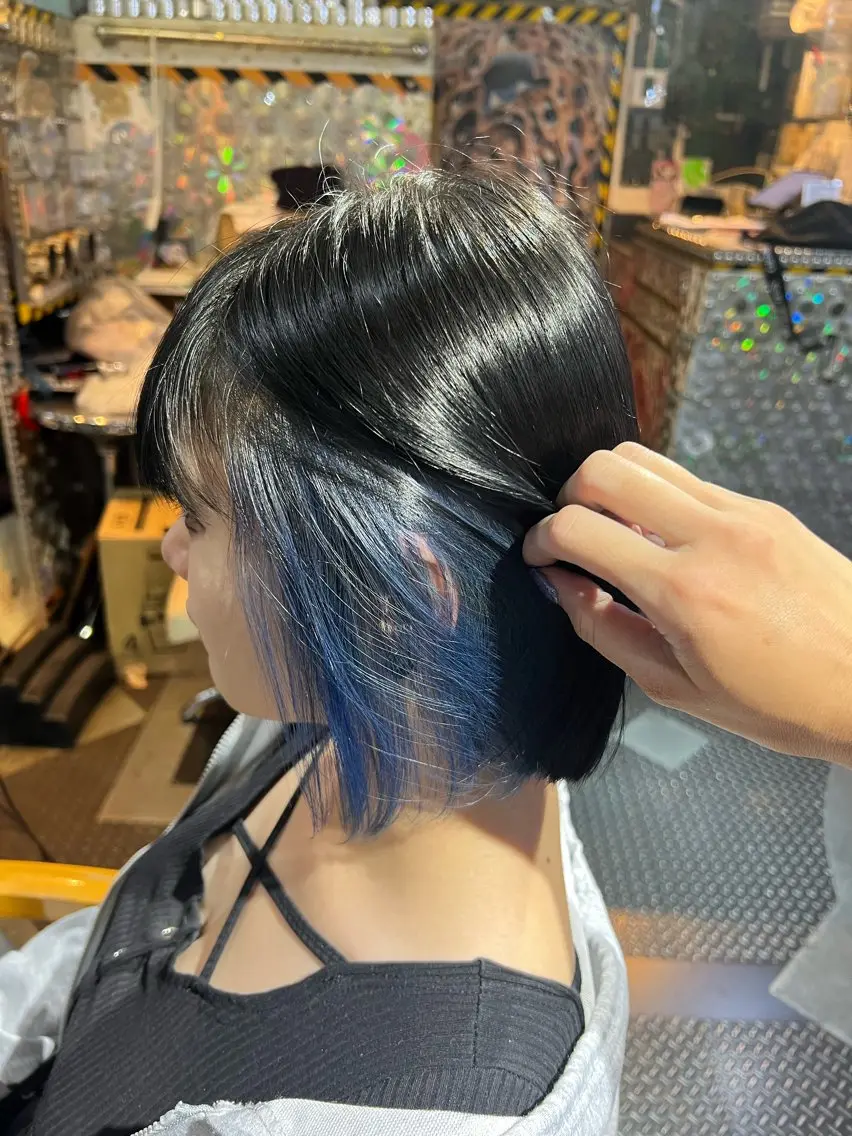 ミディアム カラー メンズ カット ヘアカラー KOYA コヤのヘアスタイル