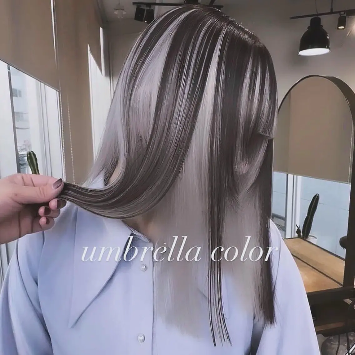 セミロング カラー カット ヘアカラー トリートメント ヘアセット 💜ハイトーン💛 マジカルかいちゃんのヘアスタイル