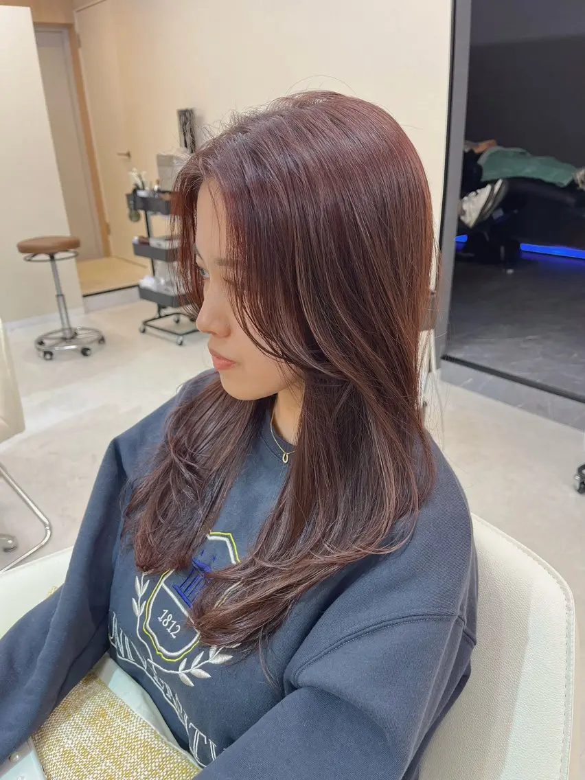 ロング カラー 中村 佳歩のヘアスタイル