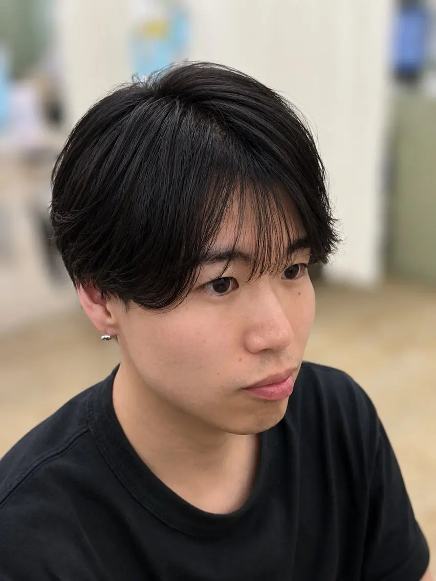 ミディアム メンズ カット 🔥メンズ特化🔥 \健介/のヘアスタイル
