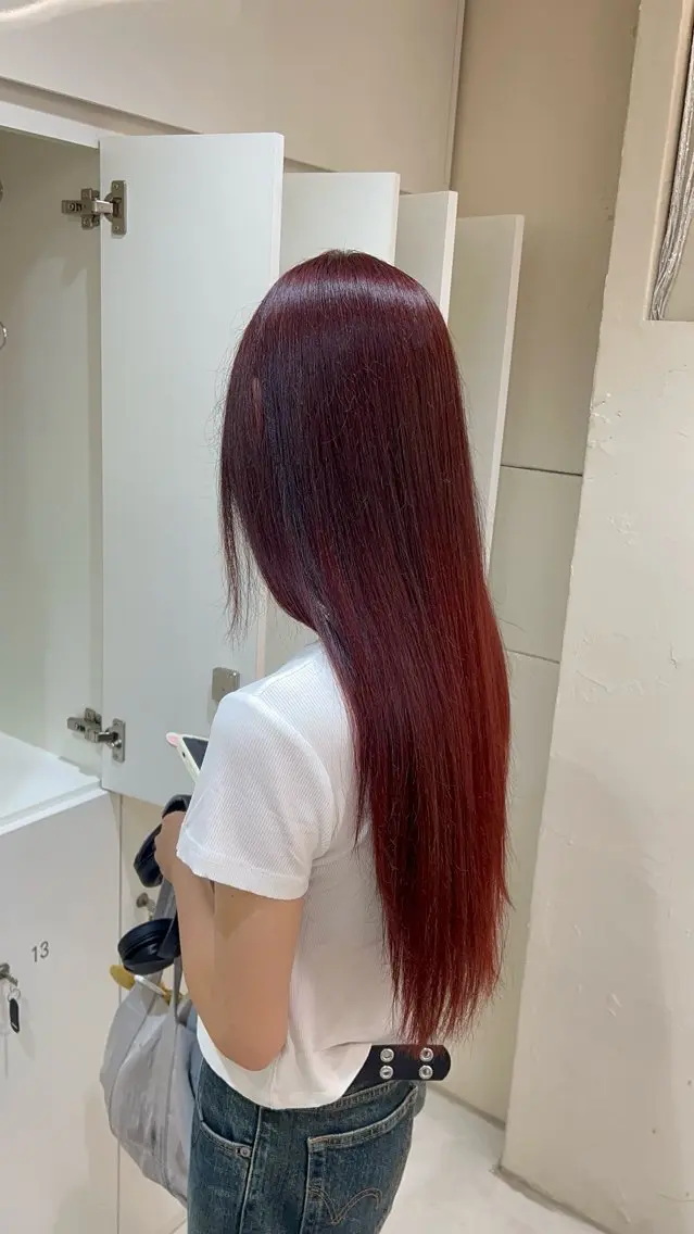 ロング カラー ヘアカラー トリートメント 重松 丈博のヘアスタイル