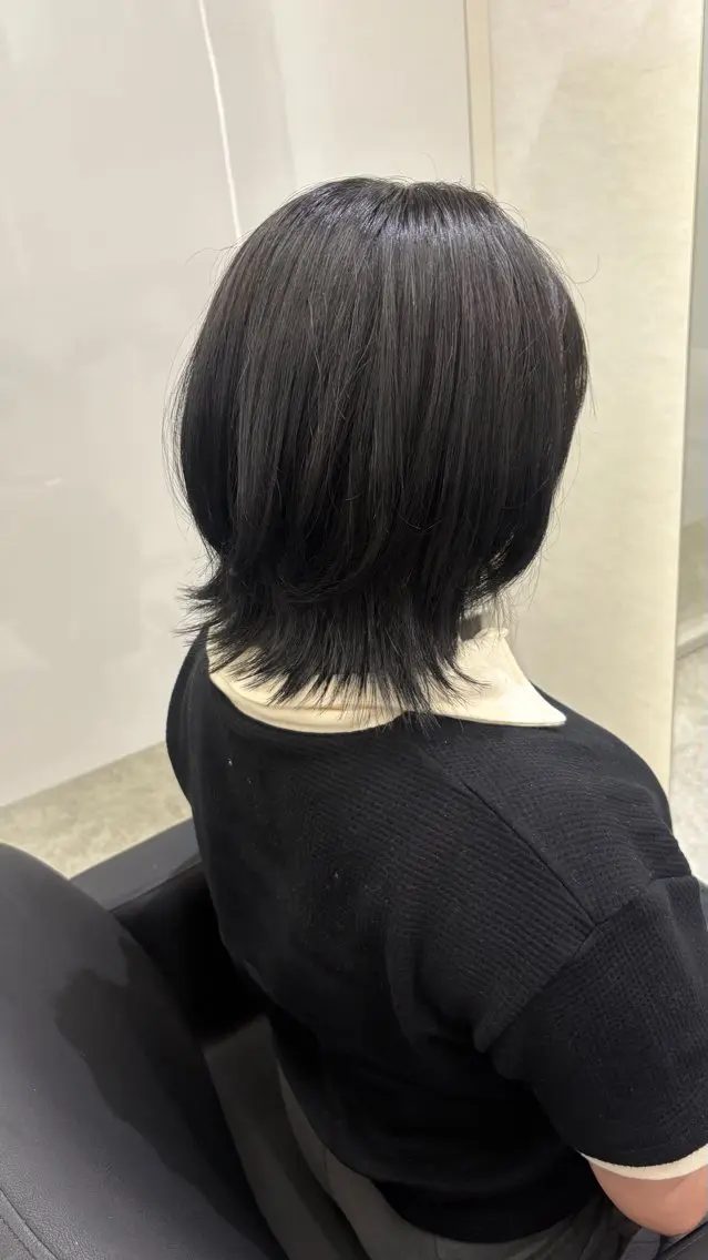 ミディアム カラー よしえ /心斎橋カットカラーのヘアスタイル