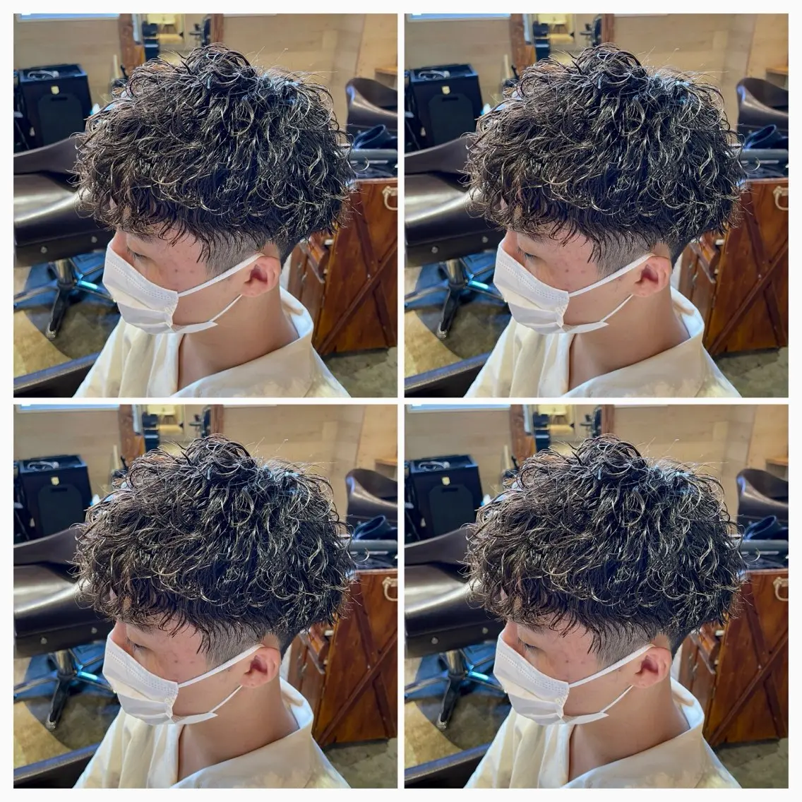 ショート パーマ メンズ カット パーマ トリートメント メンズ特化 /パーマ🫧ゆたかのヘアスタイル