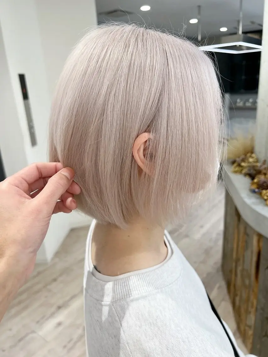 ショート 丸みショート ショートヘア ケアブリーチ🌟 ♢WATARU♢のヘアスタイル