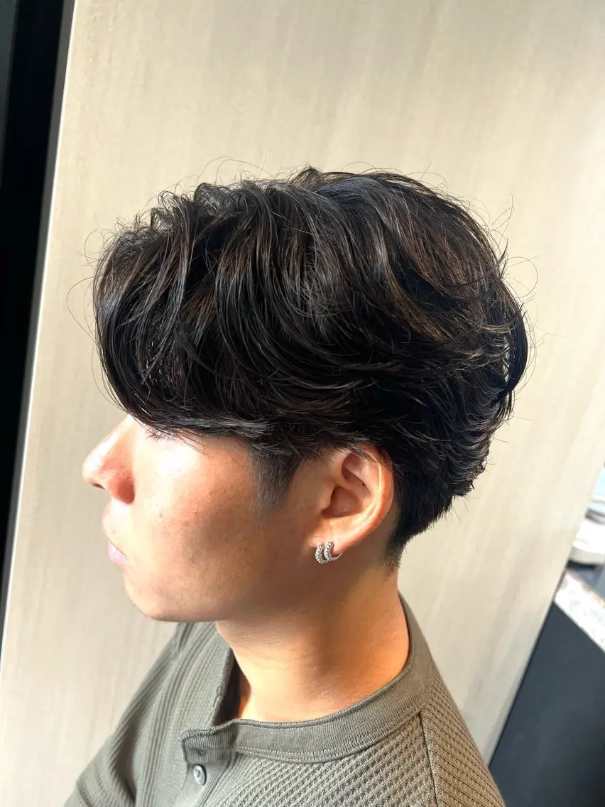 ショート 毛流れ•波巻きパーマ 特化🔥🌊瀬川竜生のヘアスタイル