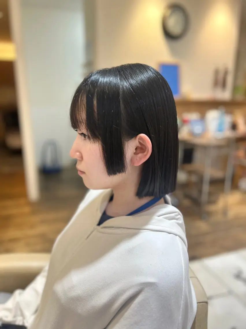 ショート ボブ 姫カット preak まりののヘアスタイル
