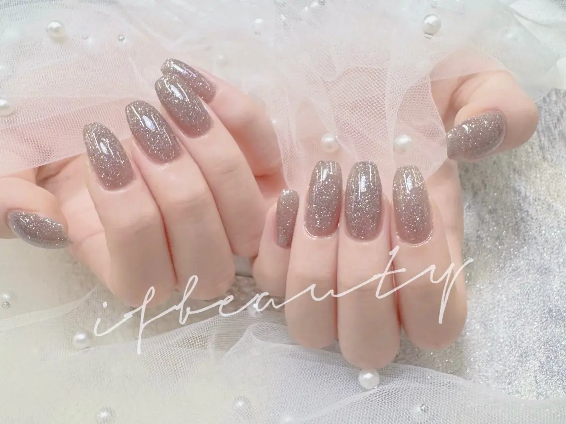 ネイル グラデーション ラメ(グリッター) ラメグラデーション ハンドネイル MO MOのネイルデザイン