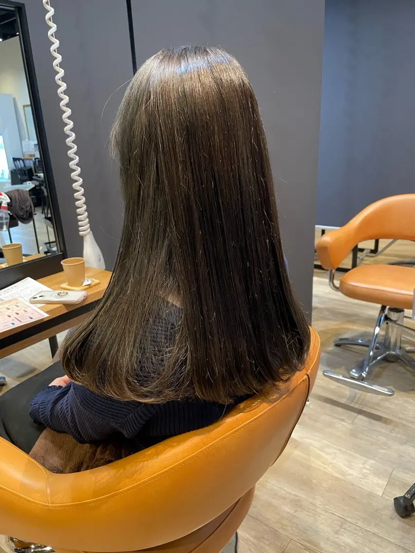 セミロング カラー 透明感カラー カット ヘアカラー トリートメント 髪質改善/ブリーチ 田代 龍我のヘアスタイル