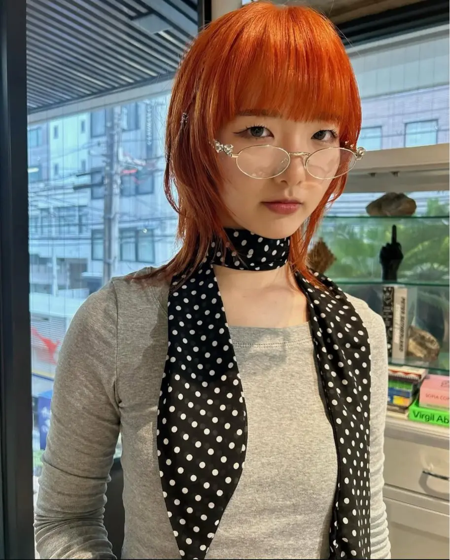 ミディアム カラー 似合わせカット カラー/心斎橋/メイのヘアスタイル