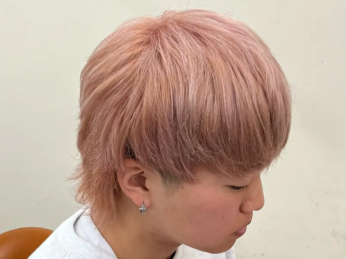 カラー メンズ カット ヘアカラー フェザーパーマメンズ ピンパーマ京都駅前のヘアスタイル