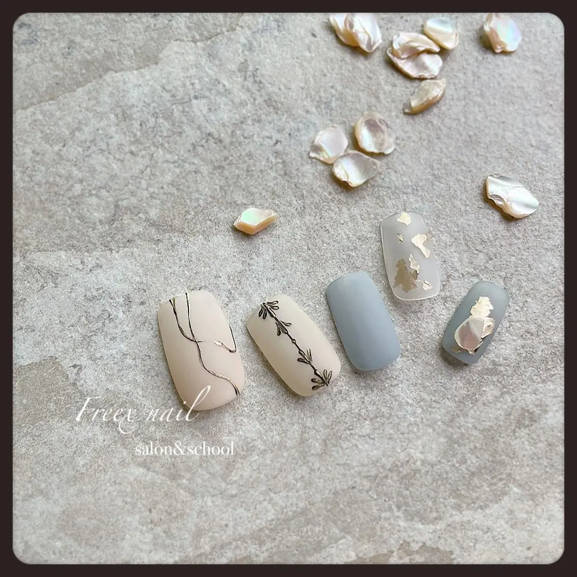 ネイル マットネイル ハンドネイル ハンドケア freex nail /ニュアンス/個性派のネイルデザイン