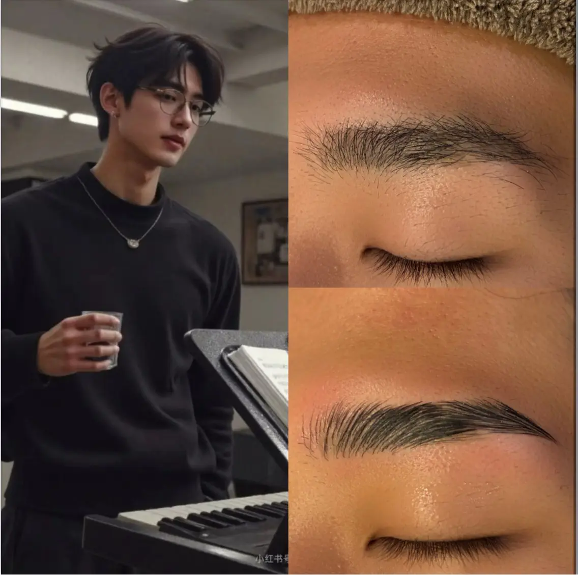 【期間限定】☆メンズ眉毛WAX脱毛&カット+骨格診断))ケア付の写真